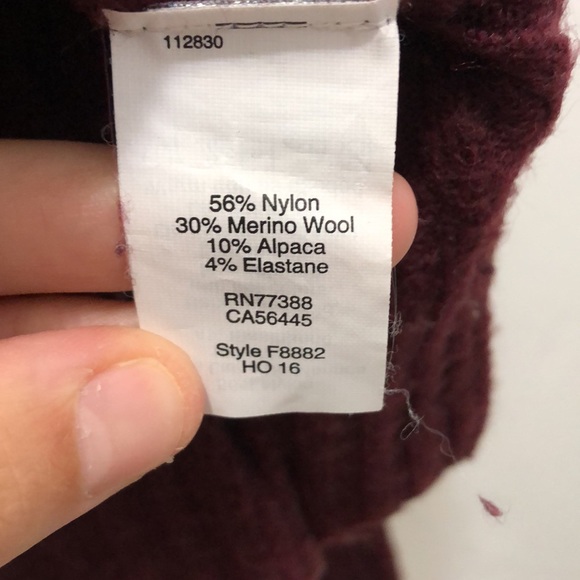 Madewell burgundy wool blend sweater - Picture 3 of 3